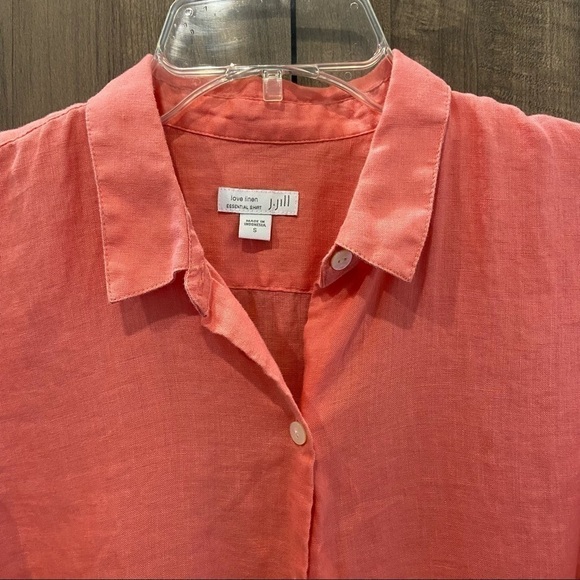 J. Jill Love Linen Long Sleeves Button Down Women's Shirt Size S - Picture 4 of 9